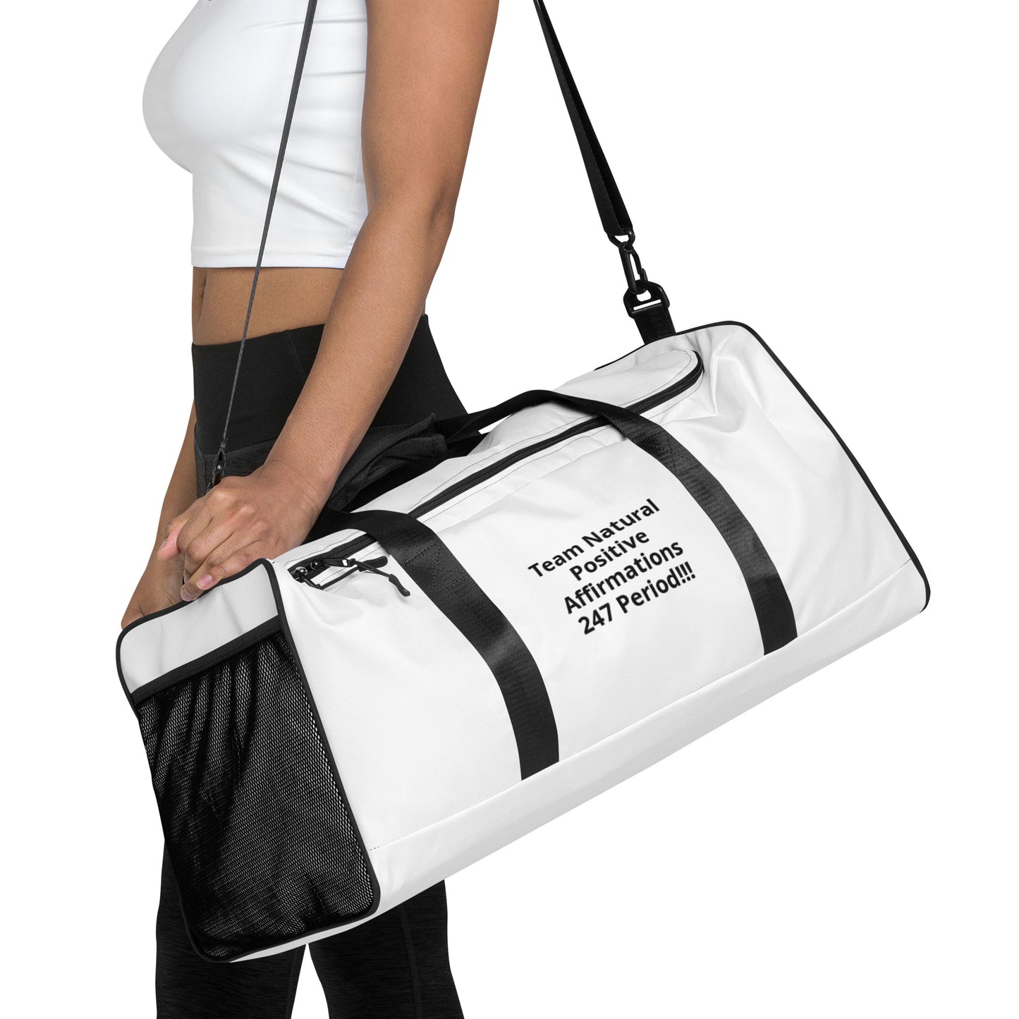 Team Natural 247 Positive Affirmations Duffle bag