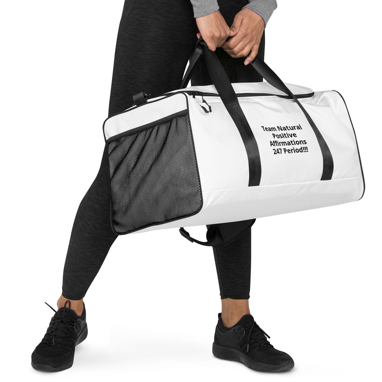 Team Natural 247 Positive Affirmations Duffle bag