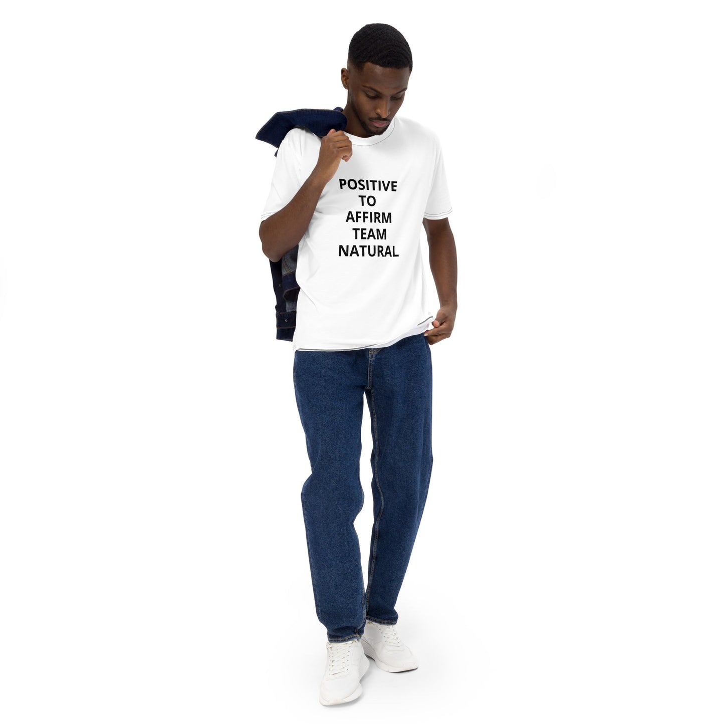 Team Natural Hair Positive to Affirm Men's t-shirt