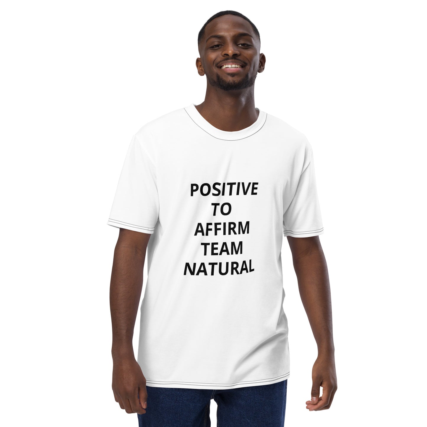 Team Natural Hair Positive to Affirm Men's t-shirt