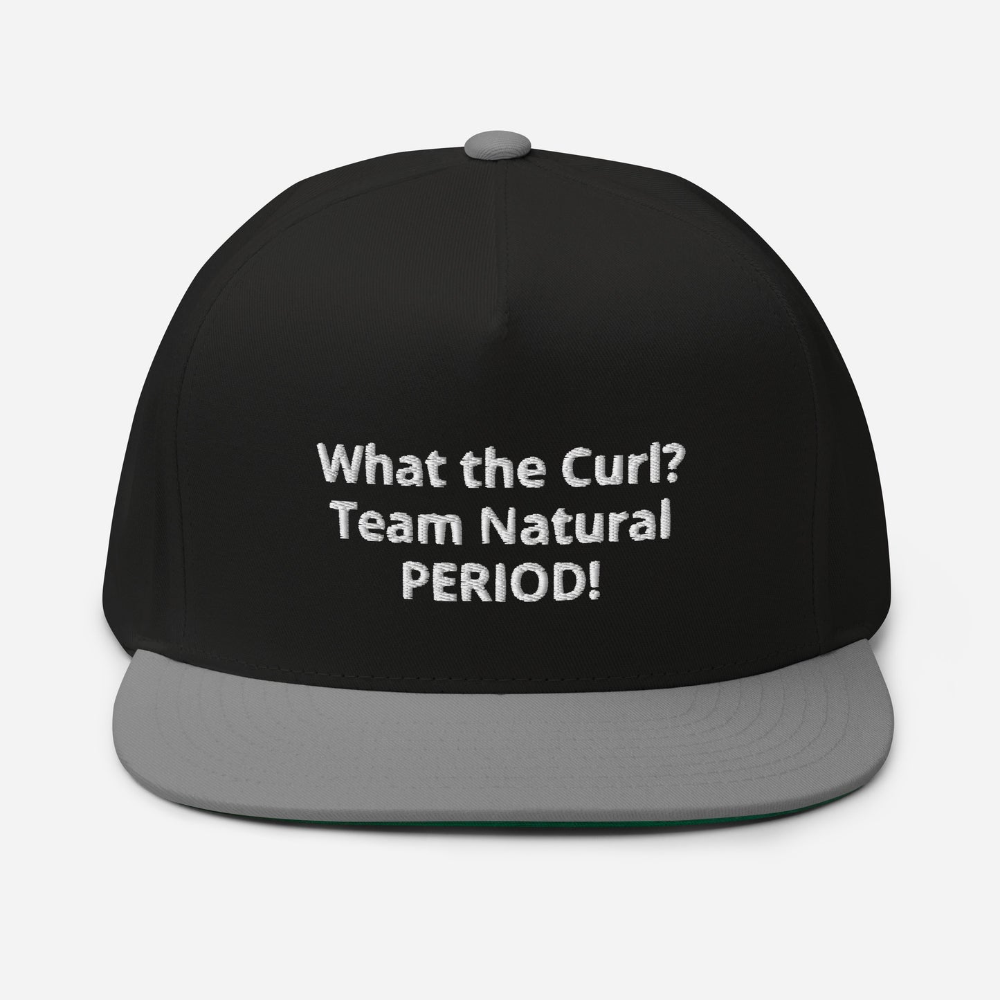 Team Natural Hair 247 What the Curl? Flat Bill Cap