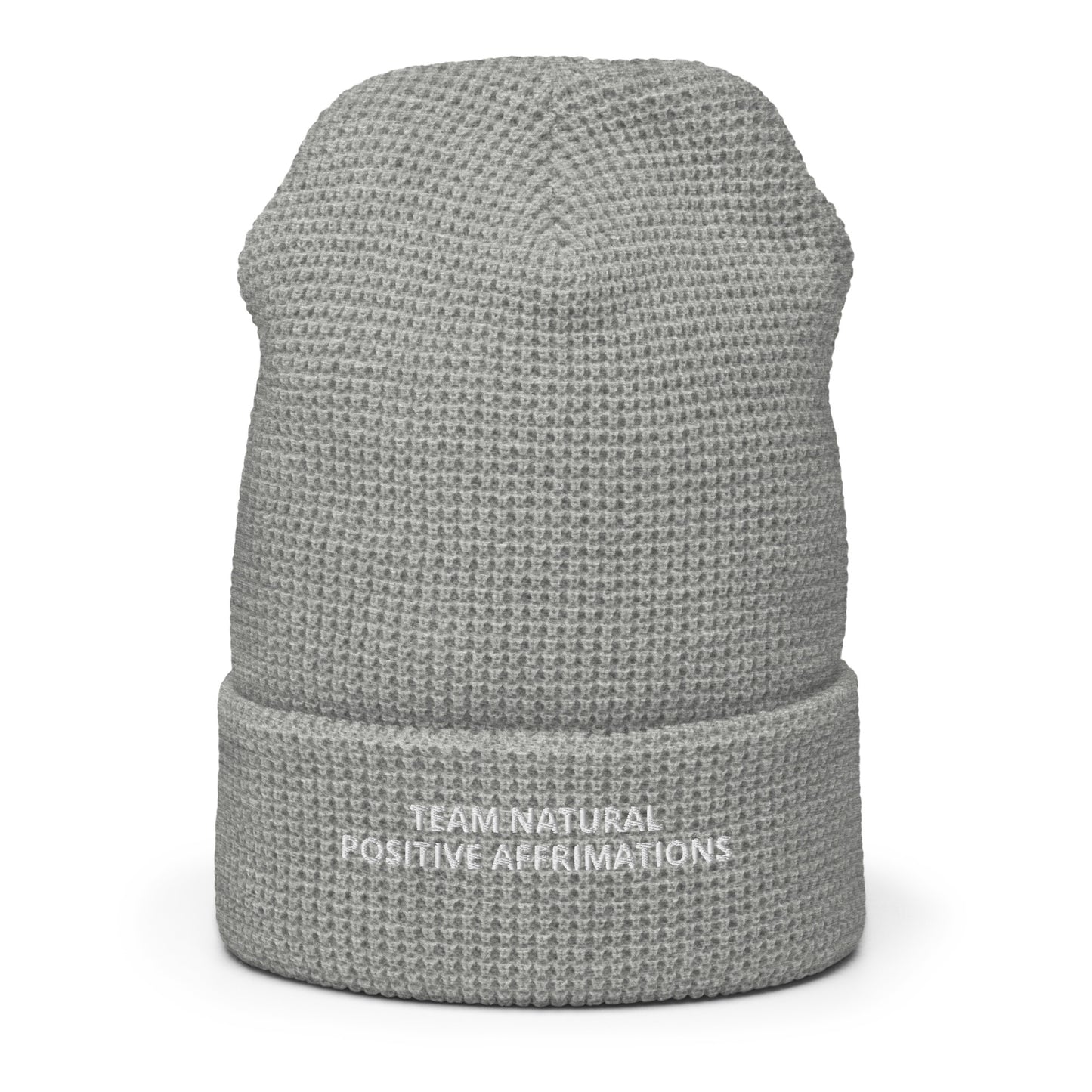 Team Natural Positive Affirmations Waffle beanie