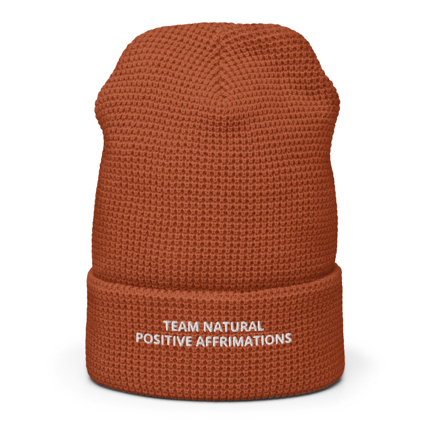 Team Natural Positive Affirmations Waffle beanie